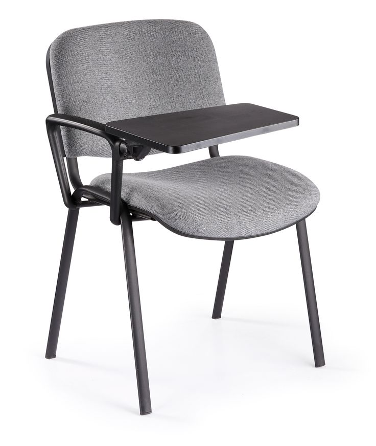 METAL STUDY CHAIR WITH FIXED WRITING PAD