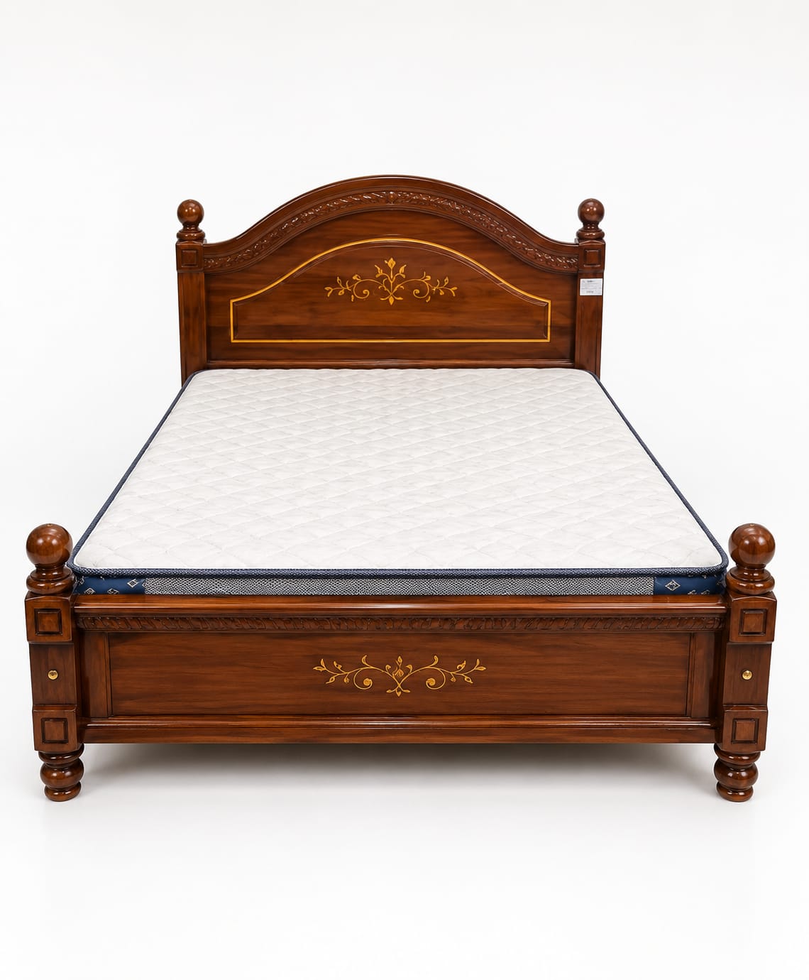 Wooden Cot - 6 1/4 x 5 Full.Teak wood model  NF - BM- BELL