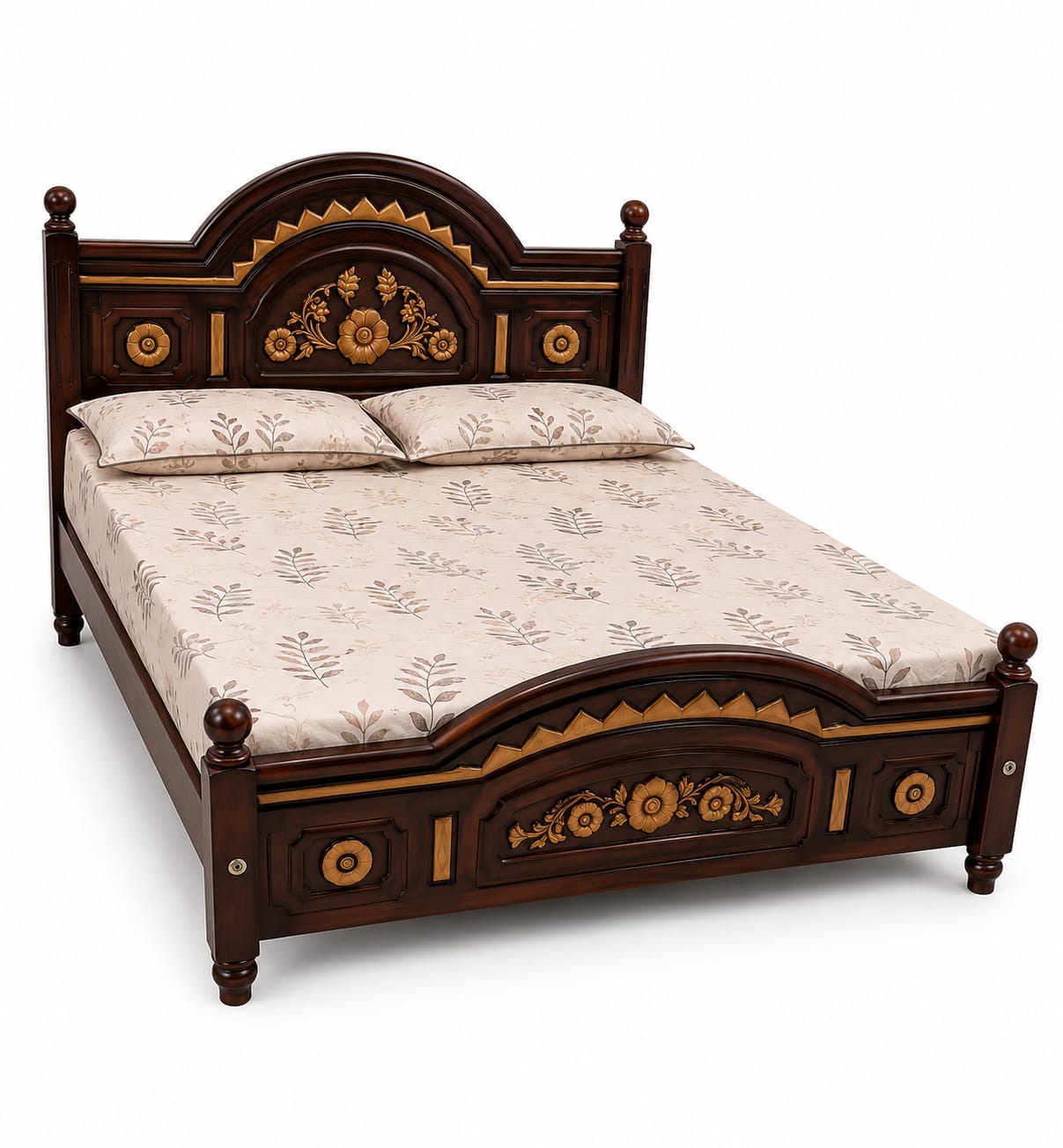 Wooden Cot - 6 1/4 x 5 Teak wood   NF - To - New Taj