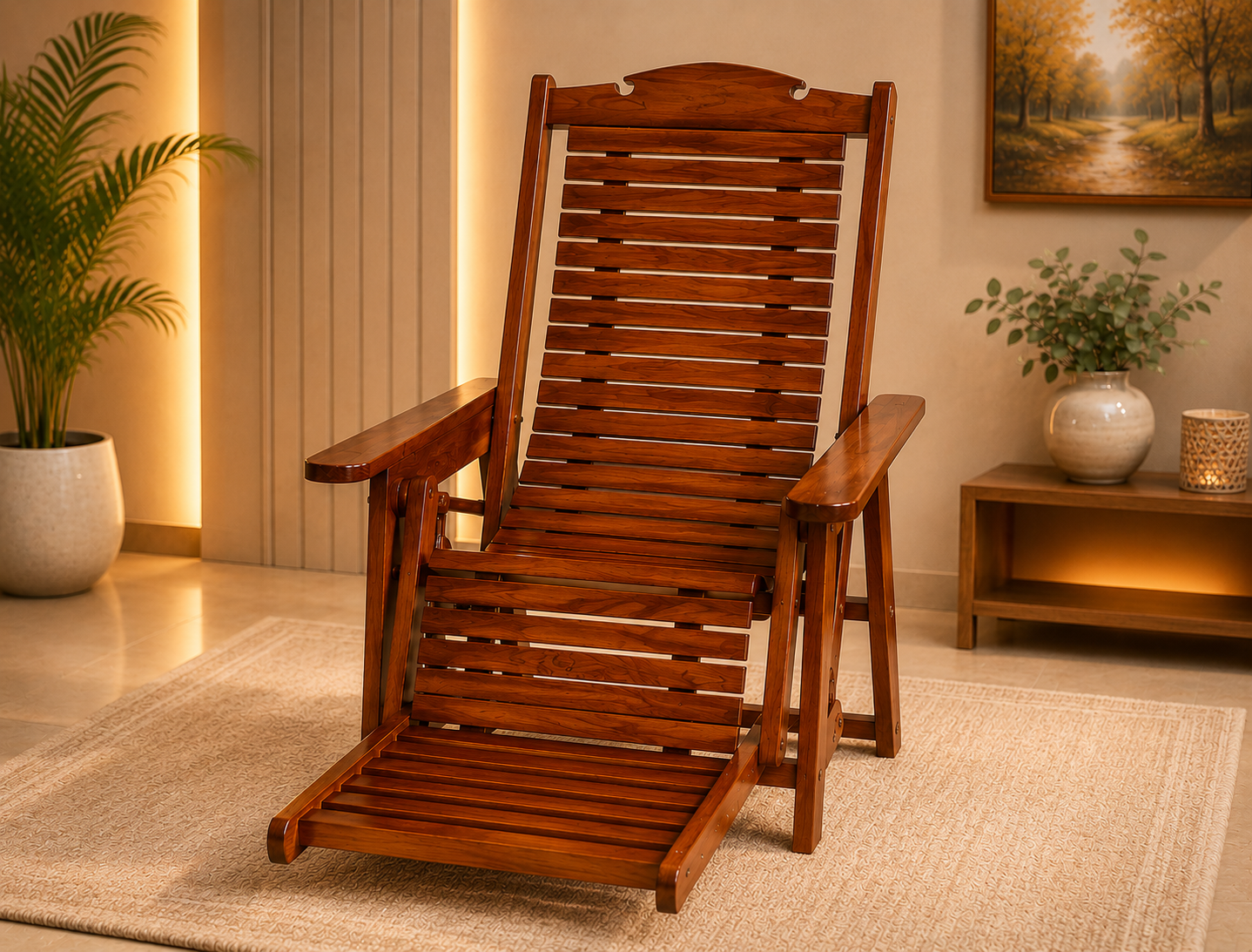 Nf-Lessy Wooden Easy Chair