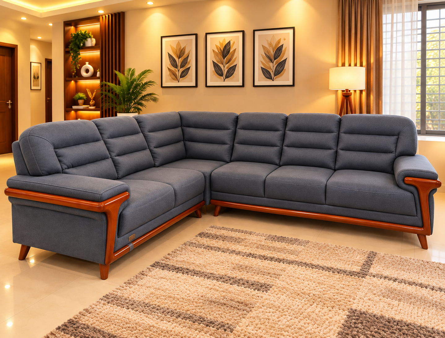 Nf - Lg 107 Corner Sofa Set