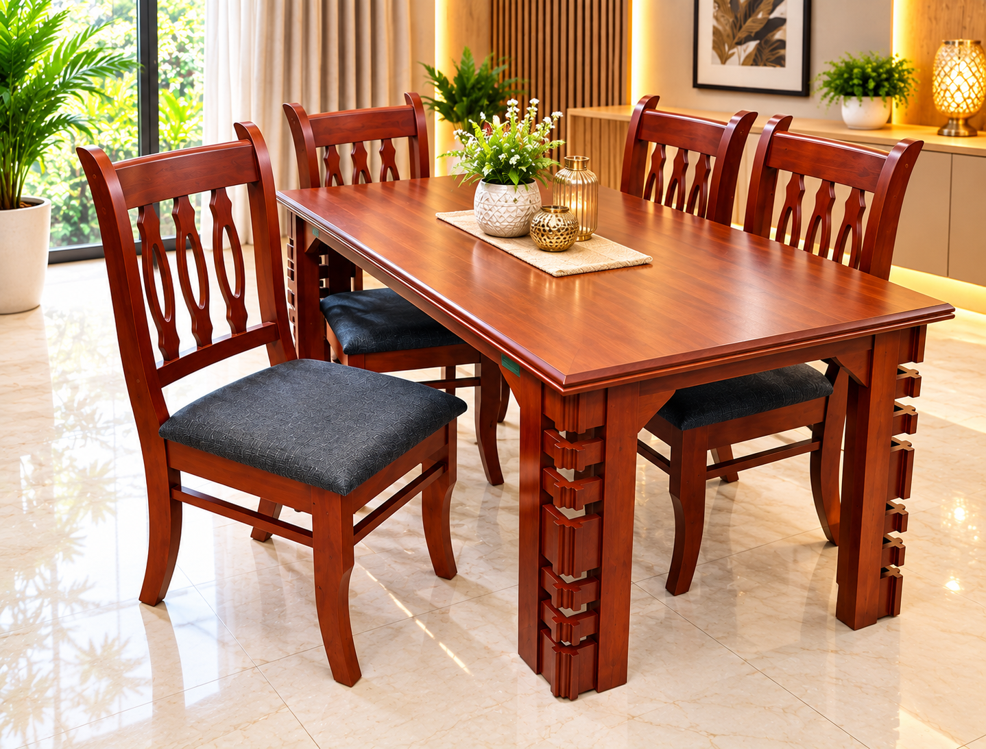 Nf - Chines 5*3 B/T Dining Table 1+4