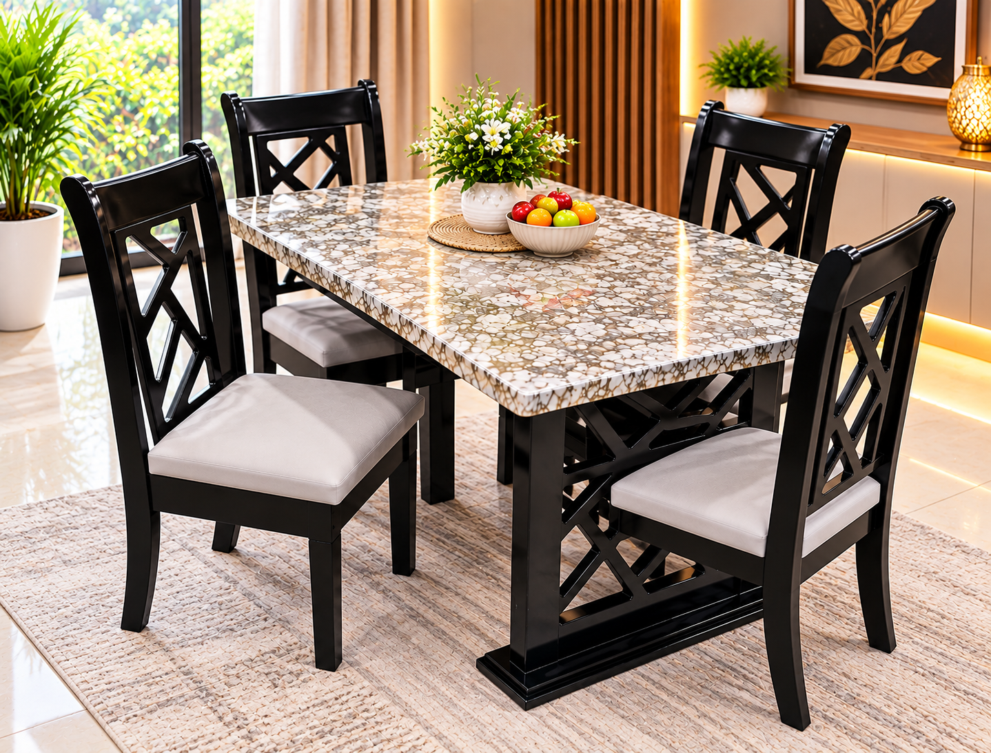 Nf - Eco - 003 Dining Table 1+6